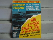 MOTOR TREND May1967;SPORTY, SWINGIN' SPECIALTY CARS-HOW THEY COMPARE,DAYTONA 500