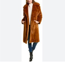 Badgley Mischka Roxanne Coat Size Xl Cognac Bnwt Rrp £189