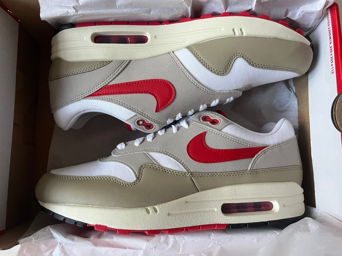 NIKE AIR MAX WHITE/UNIVERSITY RED CREAM UK