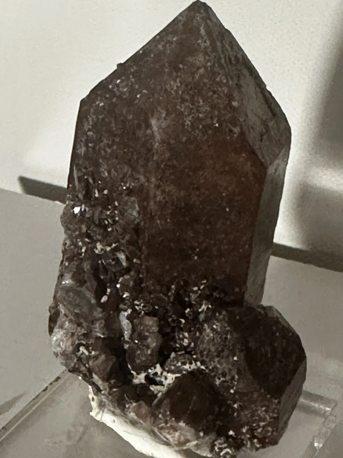 Large Crystal With Hematite Red Feather Lakes Colorado