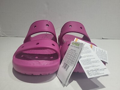 Crocs Classic Slides Mens Size 14 US Pink Double Strap  display picture 2