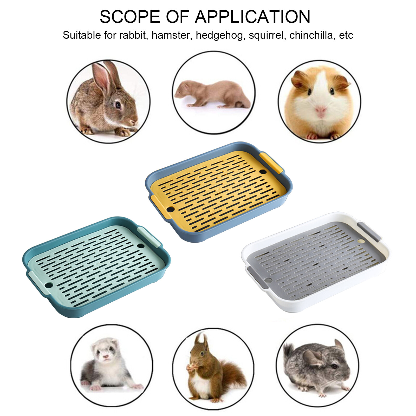 Pet Toilet Small Animal Litter Tray Corner For Hamster Pig Cat Rabbit