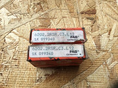 2-FAG-Bearings, Cat# 6202.2RSR.C3.L12 ,comes w/30day warranty, free ...