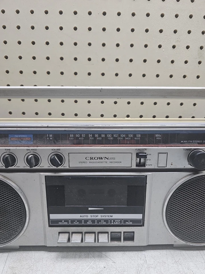 Винтажный Crown стерео радио рекордер модель: CSC-130 отсутствует антенна детали читать - Изображение 3 из 4