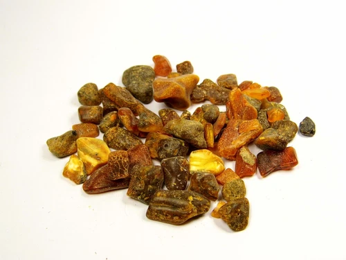 Lot of Baltic Amber Raw Stones Small Multicolor Natural Gemstones 6754