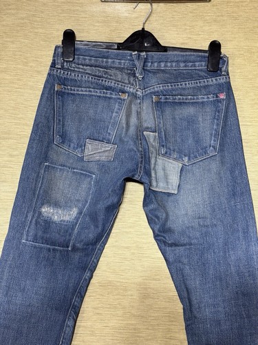 J Brand x Meadham Kirchhoff Jeans Womens Size 8 10 Blue Denim Patchwork . - Picture 7 of 17