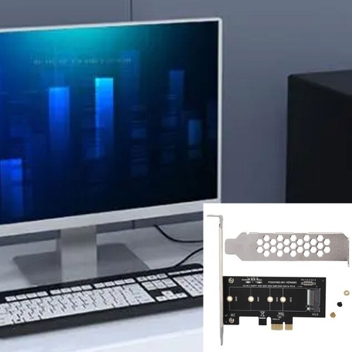 NVME to PCIE3.0 X1 Adapter Card Easy Installation Upgrade Computer Expansion - Photo 2/8
