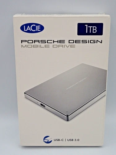 New Sealed Porsche Design - LaCie  Mobile Drive – 1TB