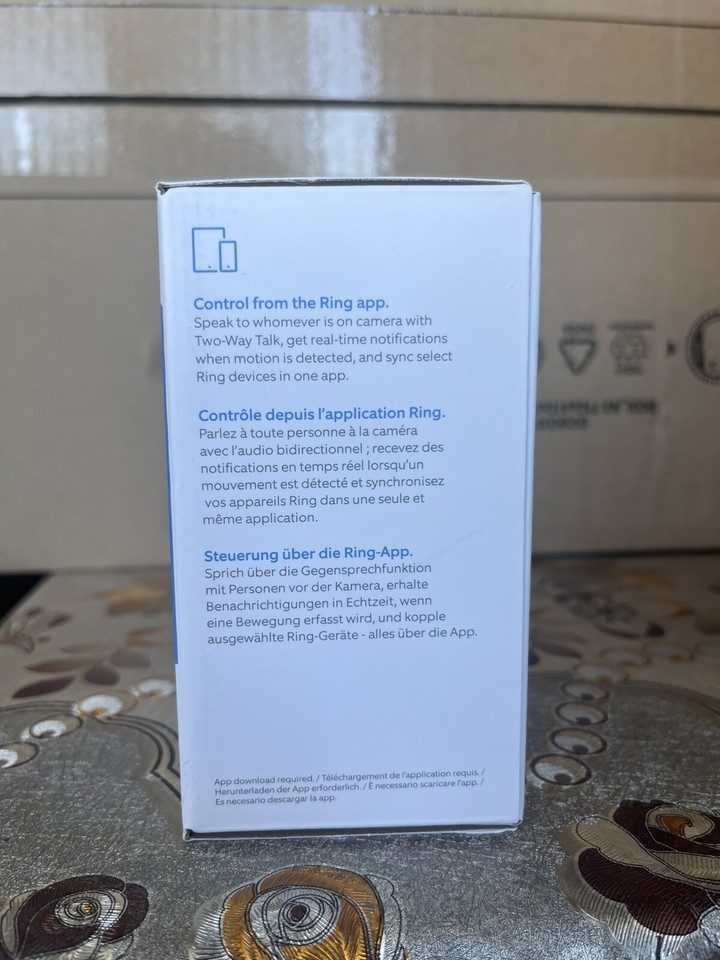 Ring Outdoor Camera Battery Stick Up Cam HD Security Camera Black NEW