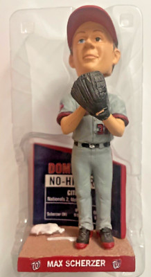 New in box 2016 Max Scherzer Bobblehead Washington Nationals No Hitter #2