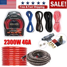 2300W 4 Gauge Car Audio Cable Kit Amplifier Install Amp RCA Subwoofer Sub Wiring