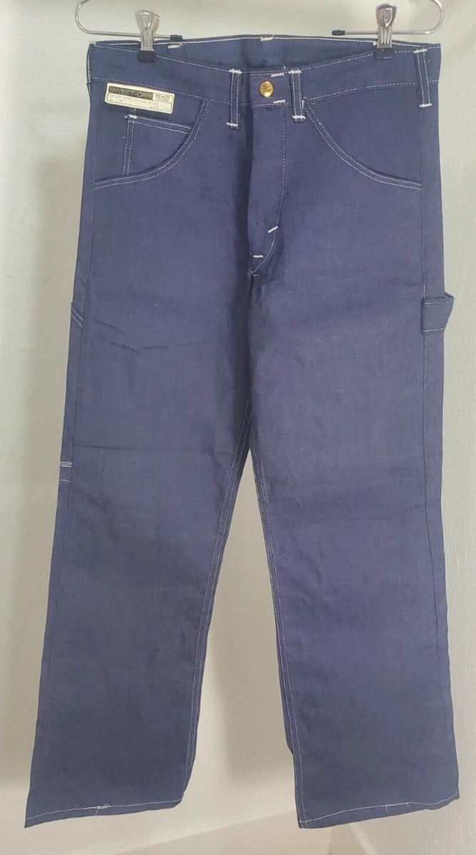 Pantalon évasé disco des années 70 pour homme, tenue années 60 et 70 pour homme, jean vintage avec bas cloche, pantalon élégant à jambe large S à 3XL, bleu, S