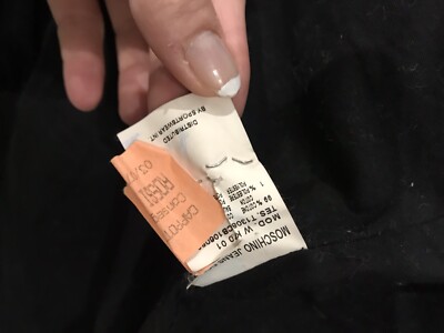 MOSCHINO 1990 women's coat with applications Japan flag