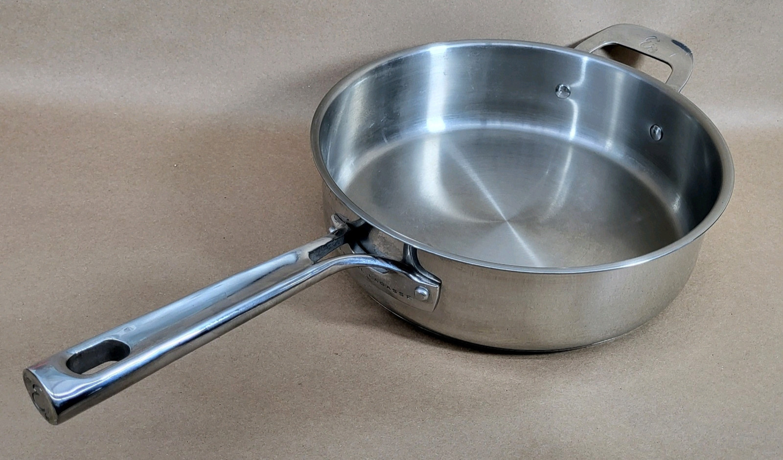 EMERIL LAGASSE Deep Fry Saute Pan Chicken 4QT Stainless Steel 2 Handle
