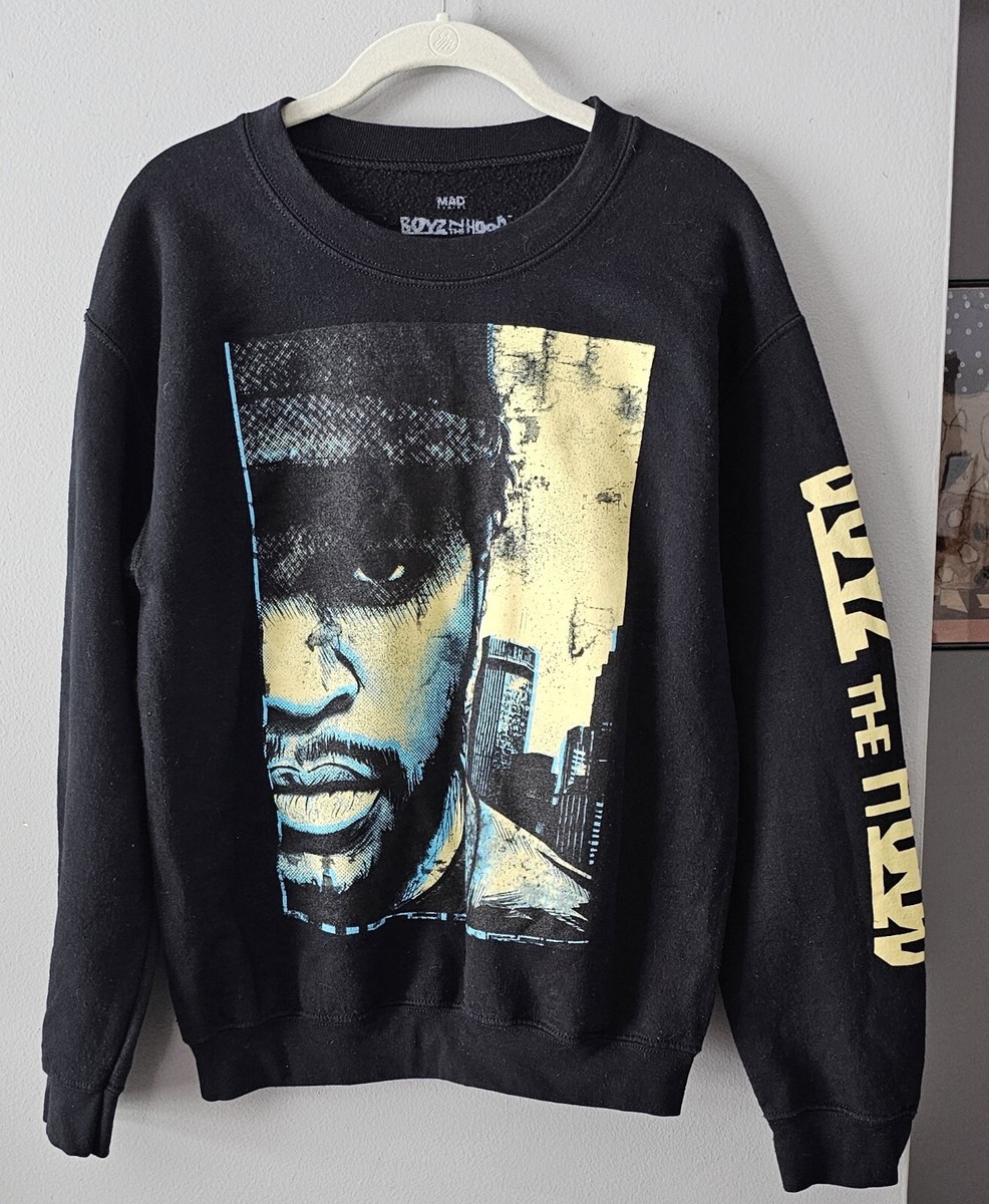 Boyz in the Hood Ice Cube Unisex Men's Sz S Black Sweatshirt Big Sleeve  Spellout