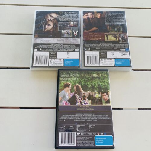 Twilight Saga Bundle X 3 Vampire Romance Region 4 PAL - Picture 2 of 11
