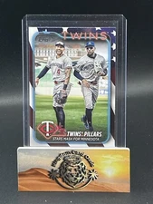 💥2024 Topps Update #US289 Twins Pillars Stars Mash Buxton Correa /76 Ind Day💥
