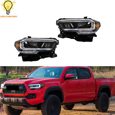 Headlights For Toyota Tacoma Limited TRD 2020-2021 2023 Full LED Headlamps LH+RH