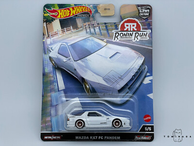 Hot Wheels Premium Car Culture RONIN RUN Mazda RX7 FC Pandem White