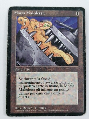 MTG MAGIC Verfluchter Schraubstock - 1. Auflage ITALIENISCH FBB 1994 - RARITÄT 