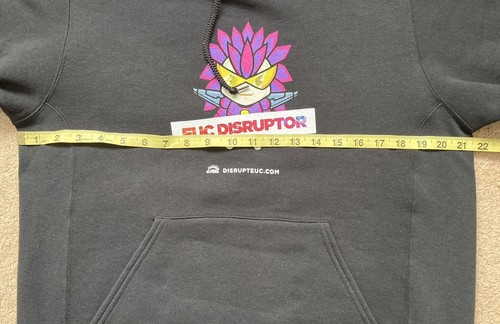 RUSSELL ATHLETIC EUC Disruptor Hoodie Black Oxford Size M Women’s Pink Purple - Picture 12 of 15