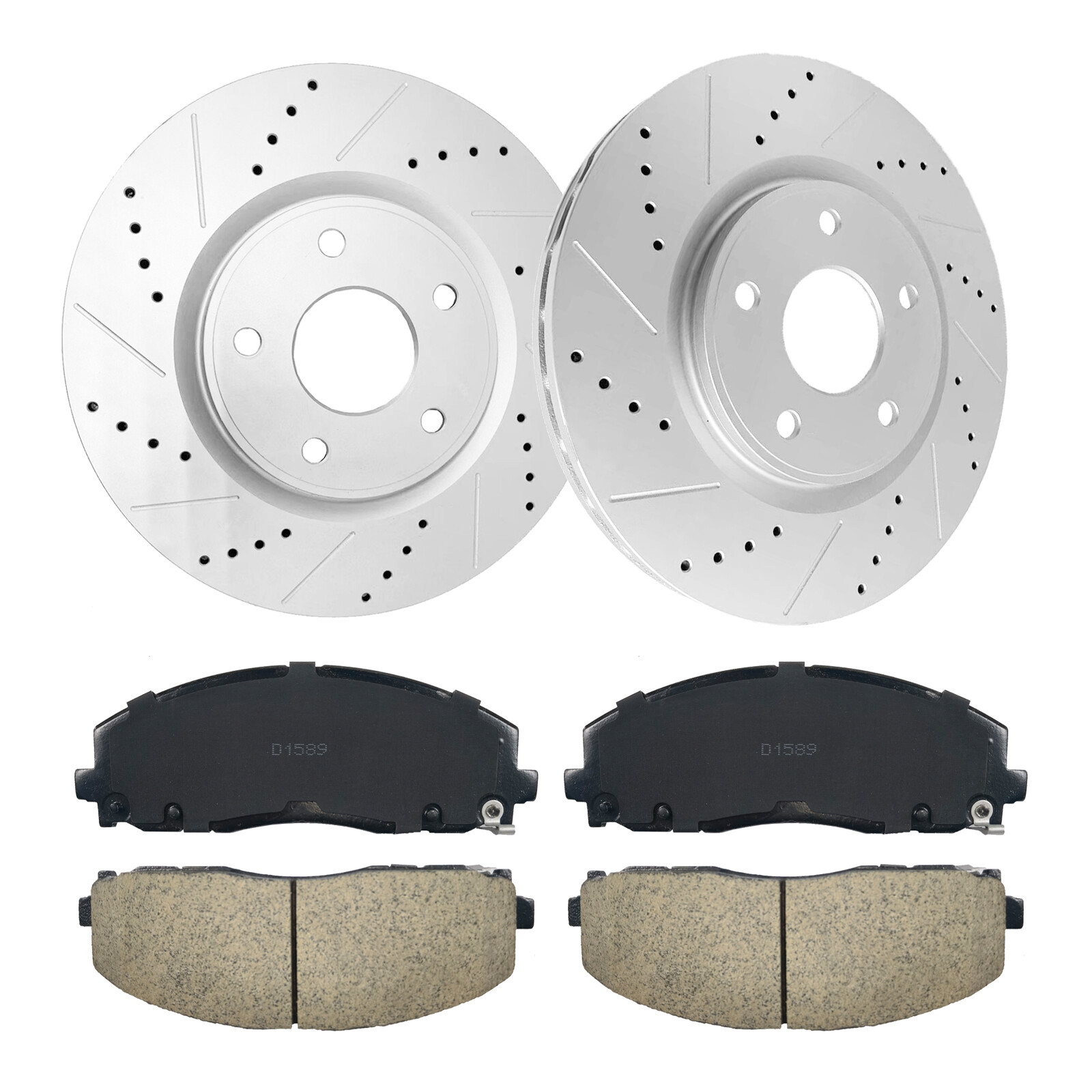 330mm Front Rotors Brake +Ceramic Brake Pads for Chrysler Town