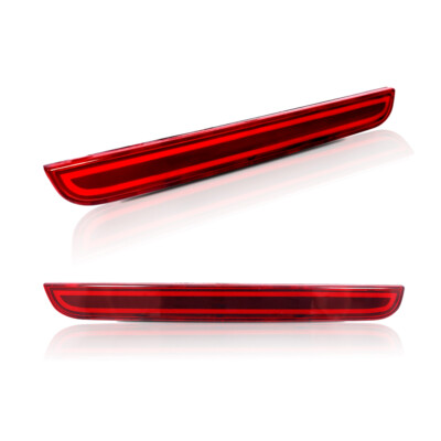 Curved Rear Reflector Rear Bumper Reflector, ABS Rounded Edges Shockproof Rear Bumper ...