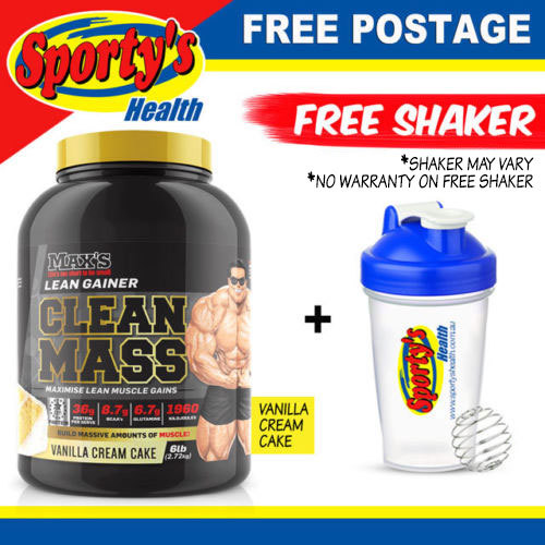 Maxs Clean Mass 2.72kg - Vanilla - Free Postage | eBay