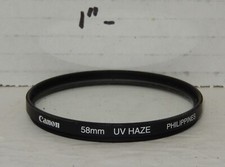 Canon 58mm UV Haze CAMERA Lens FILTER DIGITAL OR FILM