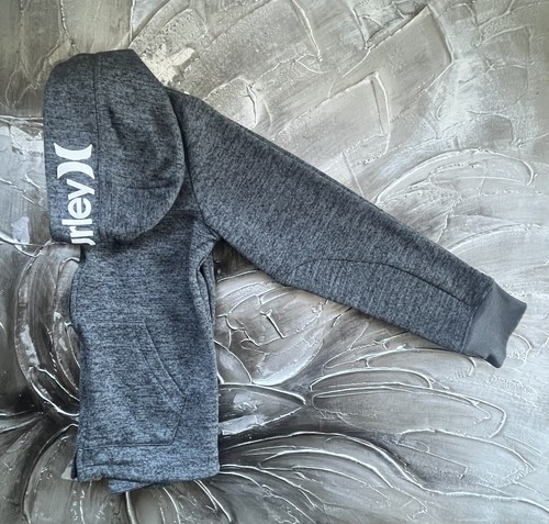 Nike Therma-Fit Hurley Collab Full Zip Up Hoodie Youth Size Large Gray Jacket - Picture 4 of 14
