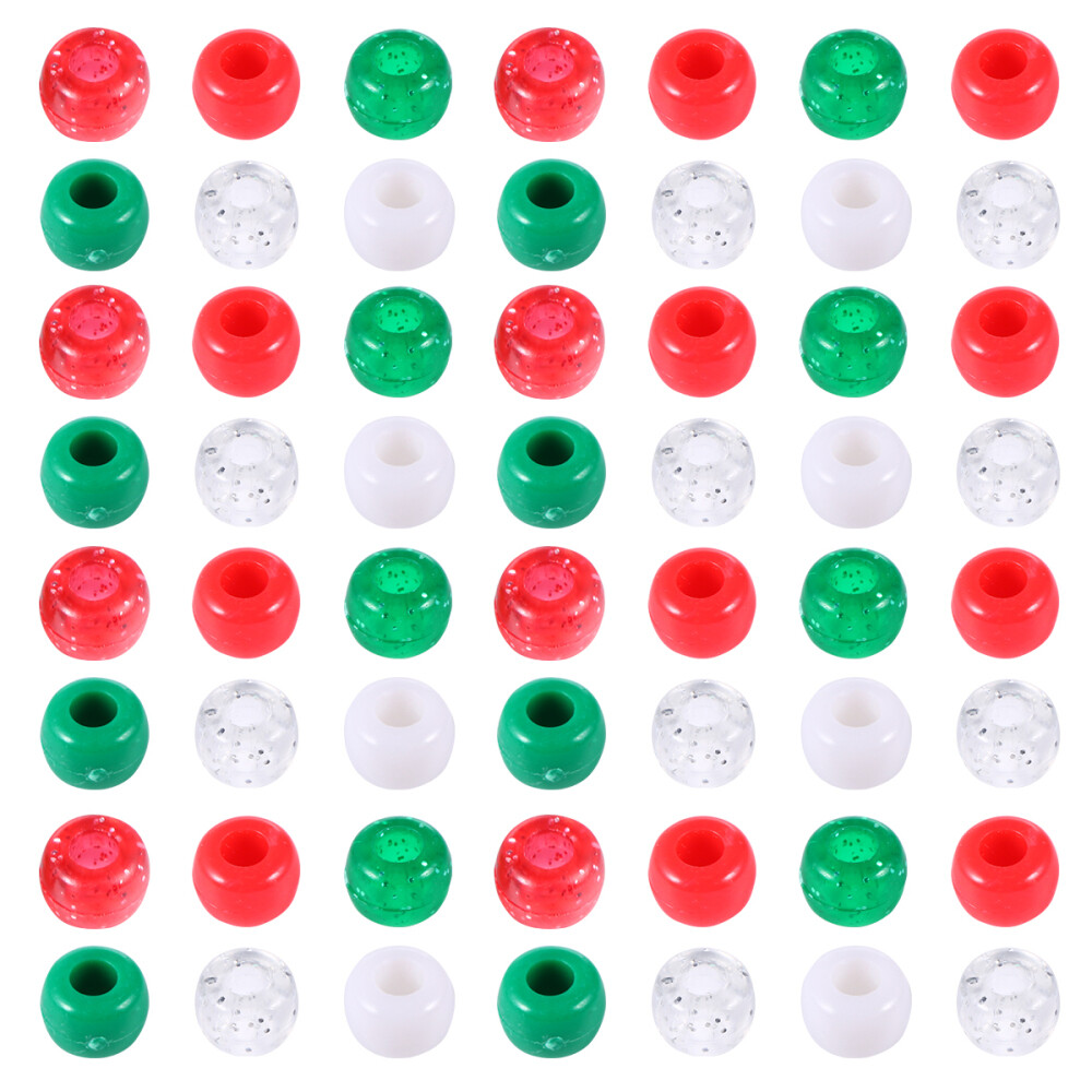 Christmas Beads Xmas Bracelet Beads Xmas Plastic Beads Jewelry Making