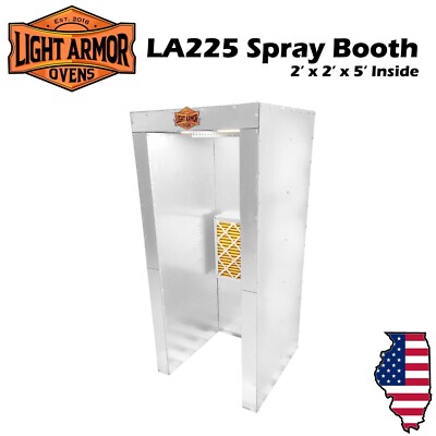 Powder Coat Spray Booth, Cerakote Spray Booth (Inside: 2' W x 2' D x 5' T)