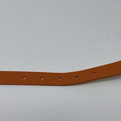 Michael Kors Reversible Belt Orange & Gold Leather Gold  display picture 2