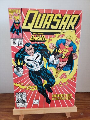 QUASAR #42  - THE PUNISHER - Marvel Comics - Quantum Punishment 1992