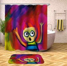 Hands Hold Color Of Sky 3D Shower Curtain Polyester Bathroom Decor Waterproof