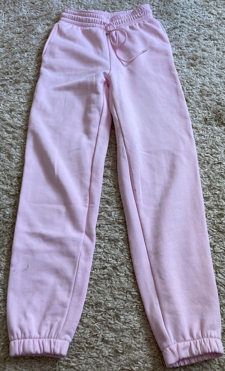 H&M Pantalón Jogger De Mujer XS Rosa Pink - Jersey Algodón