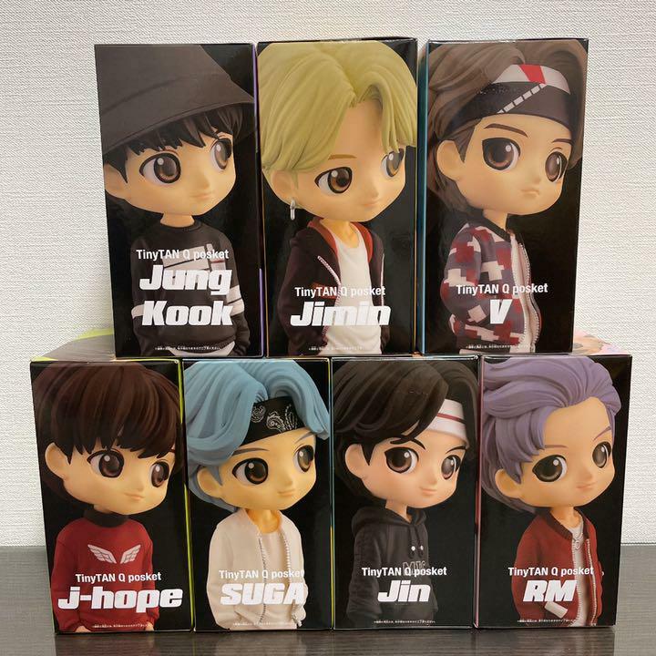 BTS TinyTAN Q Posket Figure A color Complete Set of 7 BTS TinyTAN Q Posket Figure A color Complete Set of 7