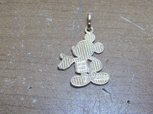 Designer Jacmel Mauritius JCM Disney 10K Yellow Gold Mickey Mouse Charm Pendant - Picture 2 of 4
