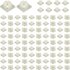100 PCS License Plate Screw Inserts, Nylon Screw Inserts for Front Back License