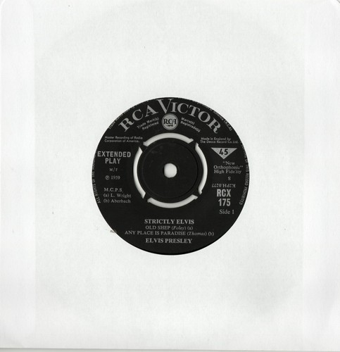 ELVIS PRESLEY 1959 4 TRACK EP IDEAL JUKEBOX - STRICKLY ELVIS - EX CONDITION