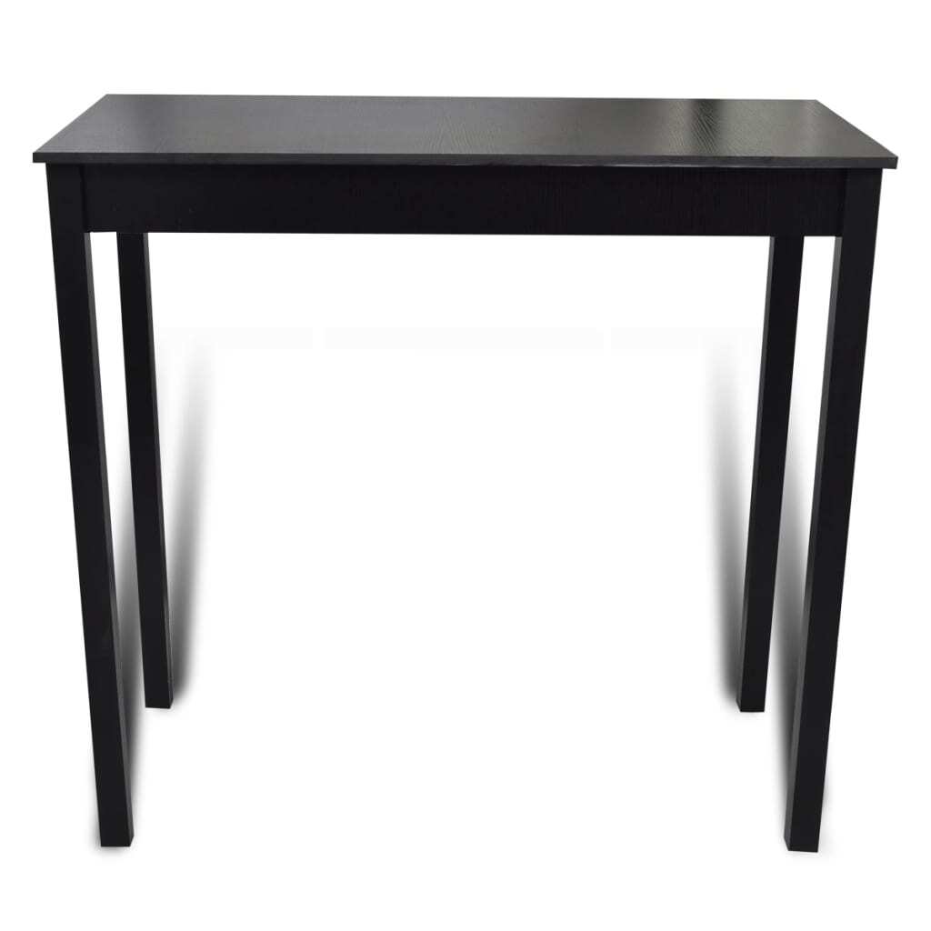 Table de bar et 2 tabourets noir solution gain de place pour petits studios urbains - 4