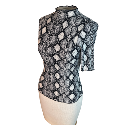 Caution To The Wind Bodycon Knit Mock 