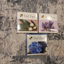 DCWV Petal Paper 3 Packs 40 Sheets Each 6in x 6in 5 Colors