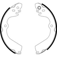 Hella BREMSBACKEN-SATZ 230Mm Hinterachse Passend FüR Nissan Evalia NV200 | 8DB