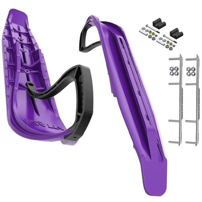 Slydog Attack 7'' Purple Skis w/4.5'' Shaper Bar Complete Kit Yamaha Phazer/FX