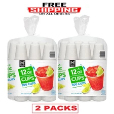 Member’s Mark Translucent Plastic Cups 12 oz – 600 Count Bulk Party Cups.