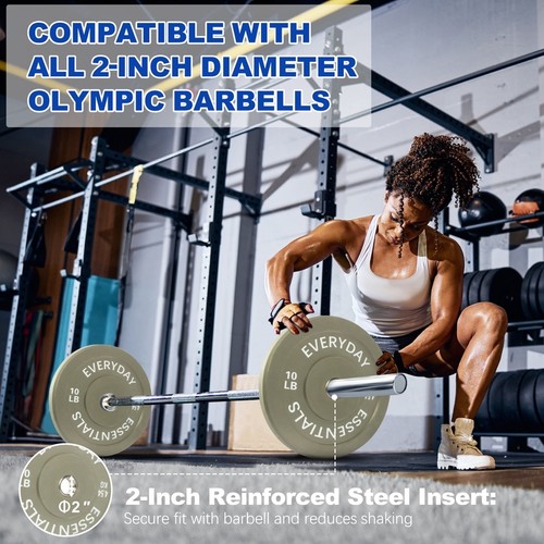 Rubber Hex Dumbbell Set Non-Slip Grip Strength Training Home Gym Weights Pair US - Picture 12 of 25