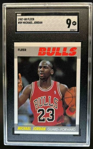 1987-88 Fleer Michael Jordan #59 Bulls SGC 9