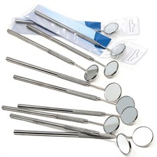 Premium 10 Pcs Dental Mouth MIRROR 5 With HANDLE Dental Instruments-GERMAN