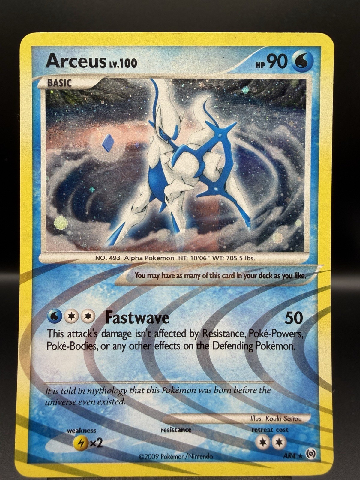 Pokémon Arceus LV.100 Rare Basic 2009 Arceus Set AR4 LP